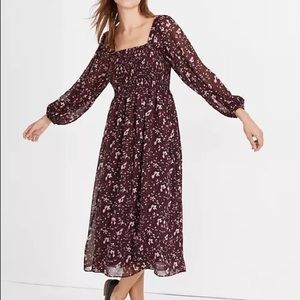 NWOT Madewell Georgette Midi Dress